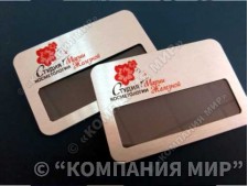 Бейджи металлические